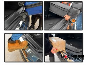 Volkswagen ID. Buzz Rear Bumper Sill Cover - Stainless Steel - Polished